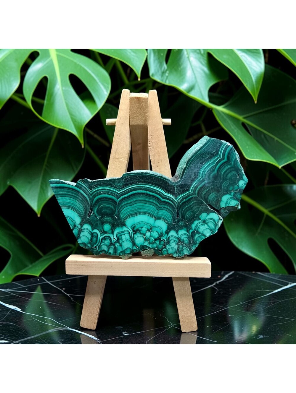 A296. High-quality Malachite Natural Crystal Slab